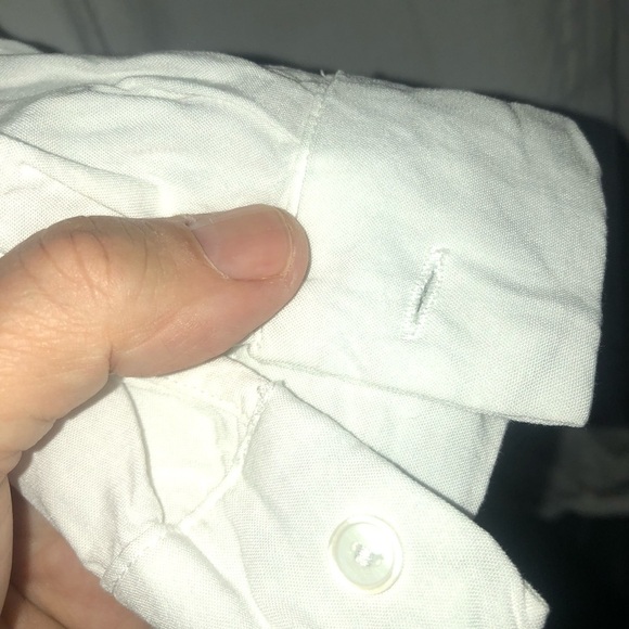 Bishop + Young -L- Crisp White Shirt elastic back- full sleeve- new or like new - Picture 3 of 14